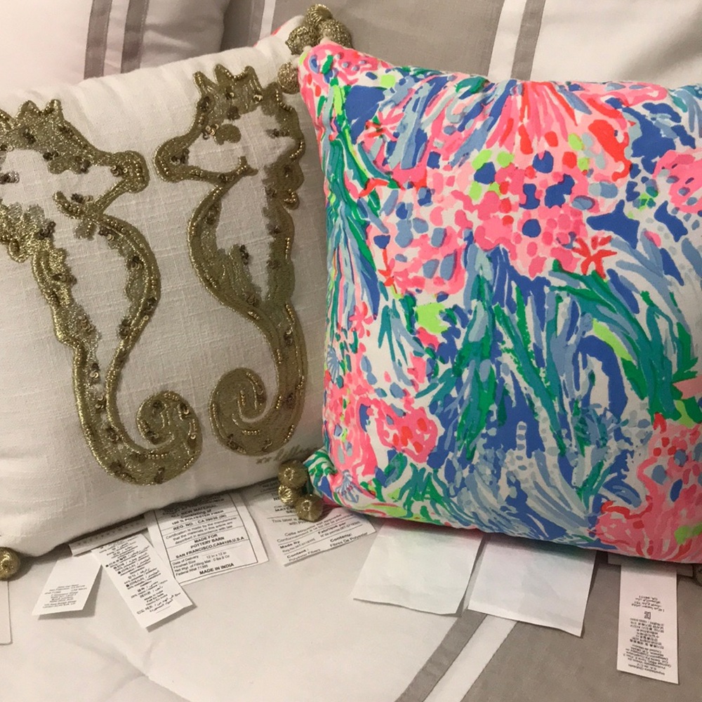 Lily Pulitzer throw pillows
